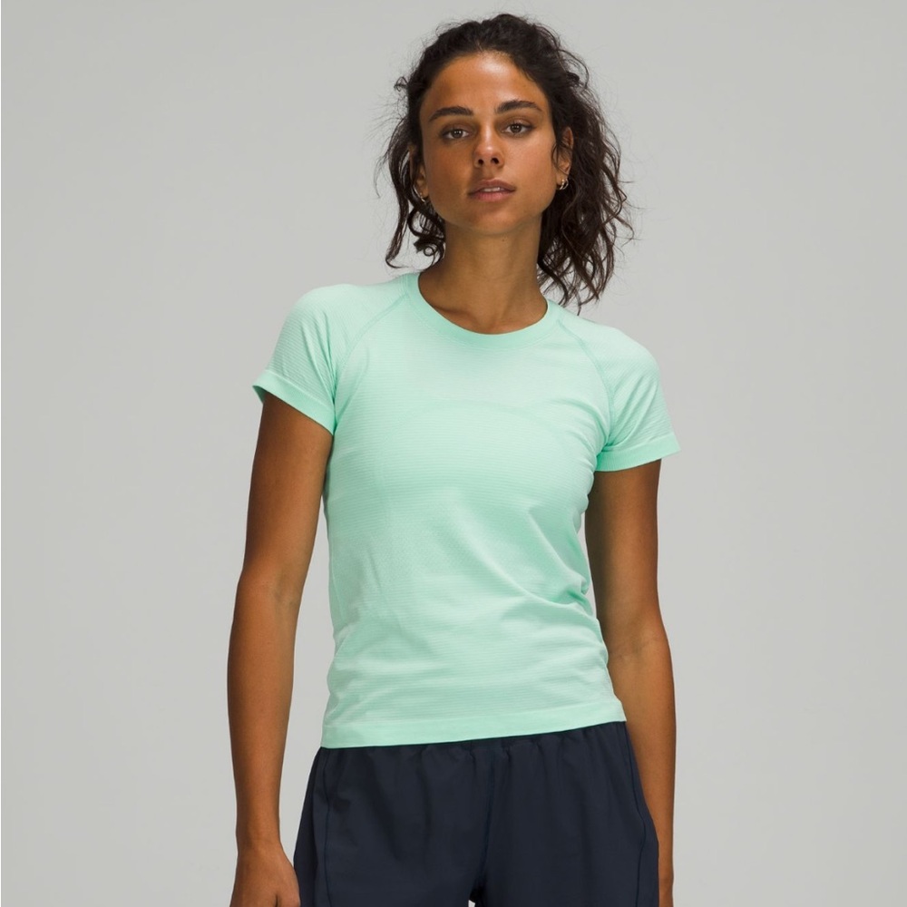 Wild Mint Women's Lululemon Swiftly Top Hip Length